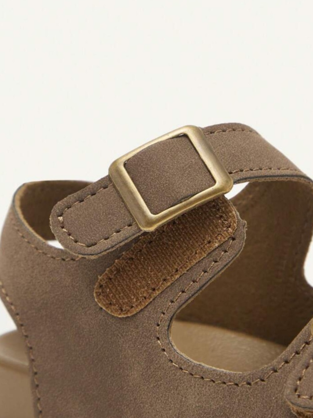 Toddler Boy Brown Suede Double-Buckle Sandals - 5.5 - Picture 8 of 8